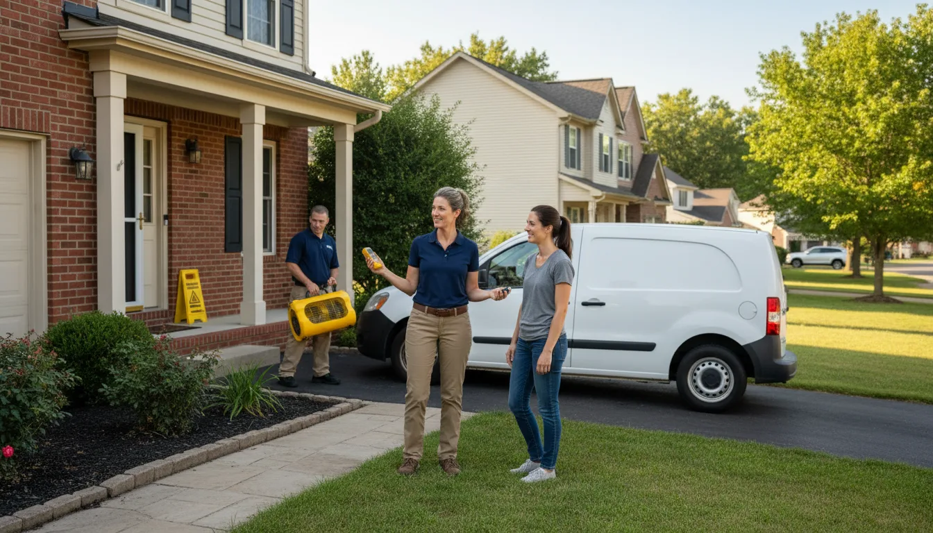 Residential water damage restoration in Adams, OR